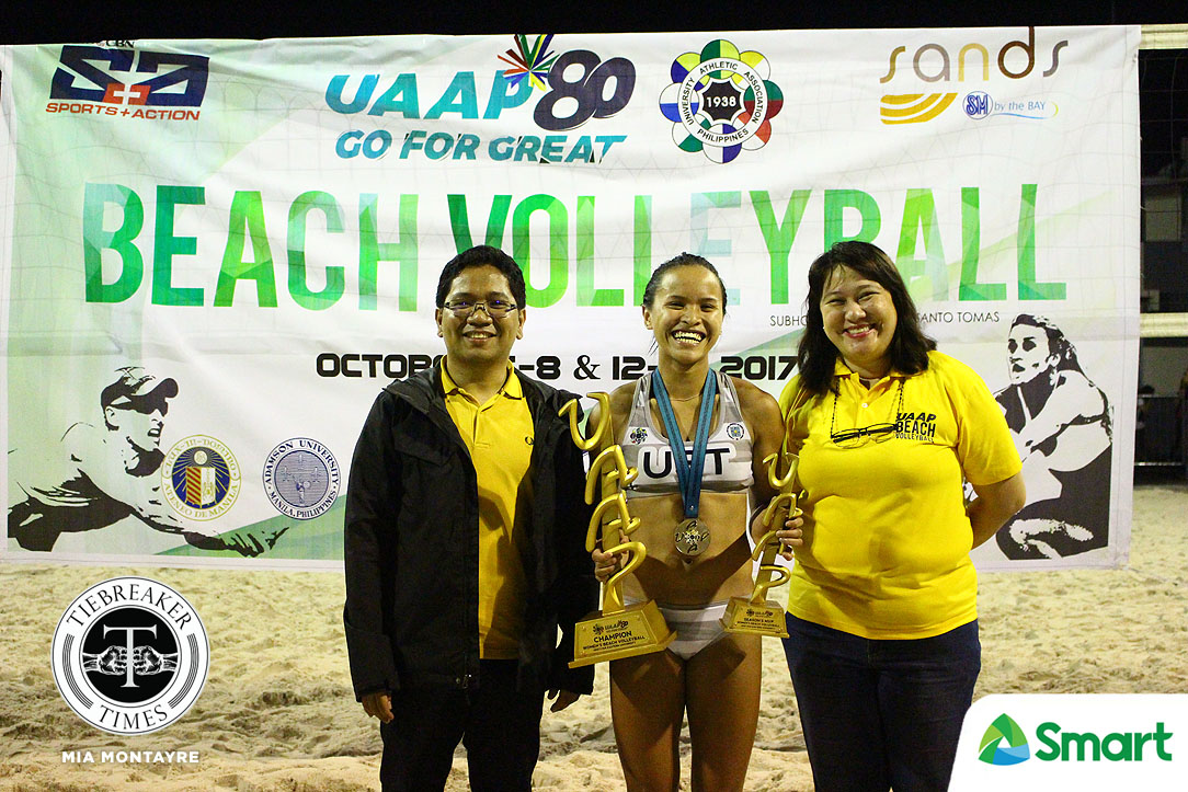UAAP-80-Womens-Beach-Volleyball-MVP-Rondina SMART Sports' Best of 2017: Despite all the politics, volleyball will find a way ADMU AU DLSU NCAA PSL PVL SSC-R UAAP Volleyball  - philippine sports news
