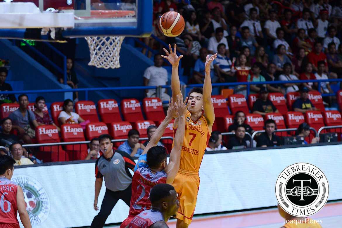 NCAA-92-LPU-vs.-SSCR-Calisaan-5548 After posting first streak, Michael Calisaan feels Che'Lu-San Sebastian ready to get back at Zark's-Lyceum Basketball News PBA D-League SSC-R  - philippine sports news