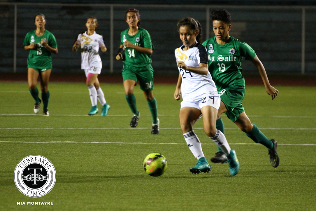 UAAP-79-Womens-Football-DLSU-v-UST-FINAL-Cadag-Inquig Back-to-back finals losses yield lessons for hard lucked UST Lady Booters Football News UAAP UST  - philippine sports news