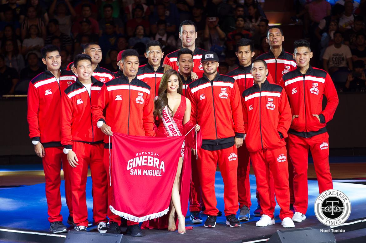 PBA-Season-43-Opening-Ceremony-Barangay-Ginebra From courtside reporter to muse, Myrtle Sarrosa continues to fulfill childhood dream News PBA  - philippine sports news