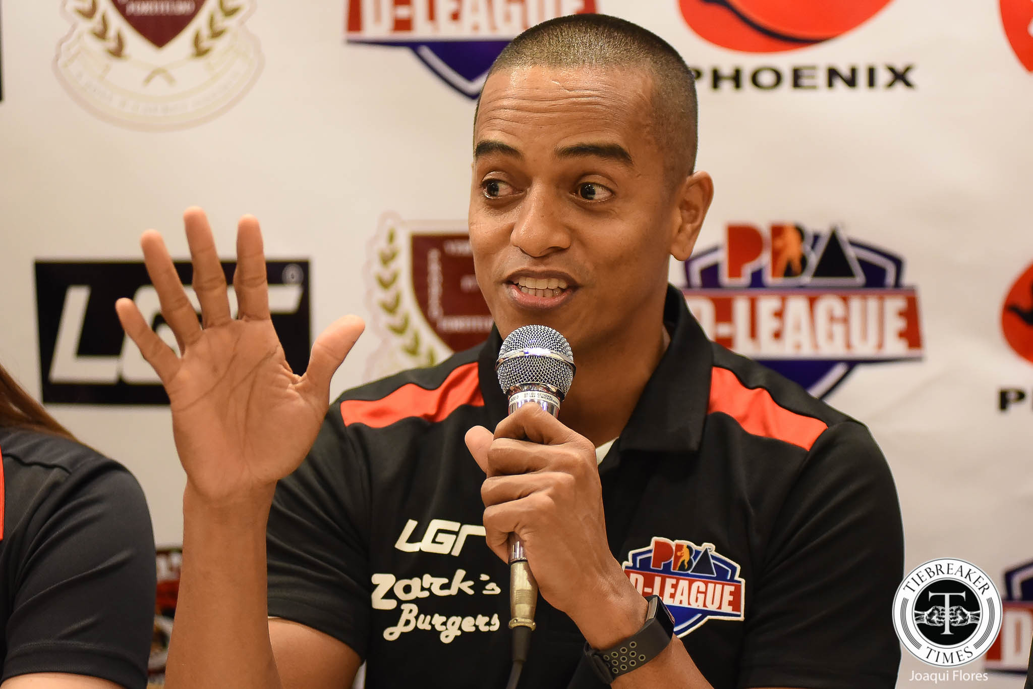 Zarks-LPU-Presscon-Topex-Robinson-4263 Zark's Burger partners with Lyceum, Phoenix for sophomore campaign Basketball LPU News PBA D-League  - philippine sports news