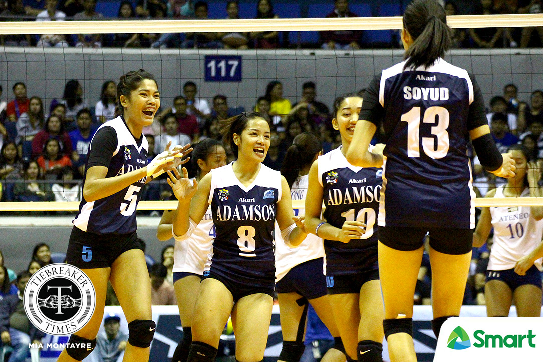 UAAP-80-WVB-AdU-v-ADMU-Adamson-celebrate More than anything, lack of winning culture affected Lady Falcons against Lady Eagles AdU News UAAP Volleyball  - philippine sports news