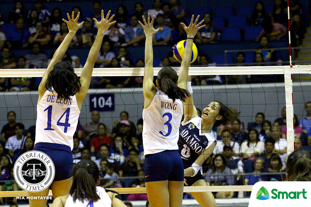 Jema Galanza all-business when she faced partner Deanna Wong