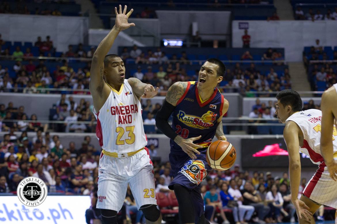 2018 pba commissioners cup – rain or shine def ginebra – raymond almazan