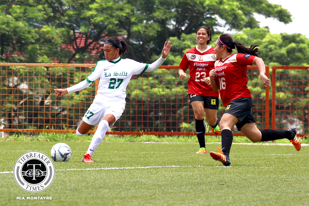 PFFWL-2018-M2-DLSU-def-Hiraya-FC-DelCampo PFFWL Roundup: Tuloy FC, OutKast FC shock UAAP counterparts ADMU DLSU FEU Football News PFF Women's League UST  - philippine sports news