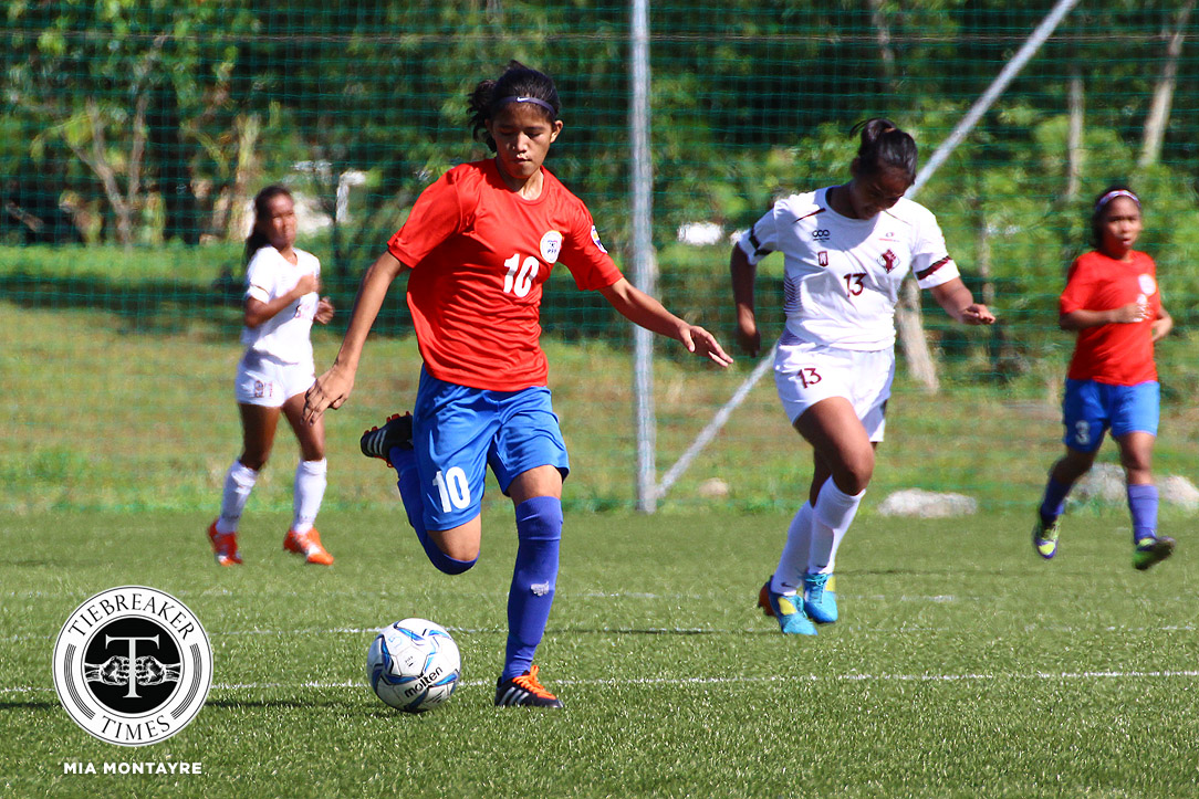 PFFWL-2018-M1-Tuloy-FC-def-UP-Bandoja PFFWL Roundup: UST breaks into 20-point mark; Tuloy's Isabella Bandoja nets record 11 goals ADMU FEU Football News PFF Women's League UP UST  - philippine sports news