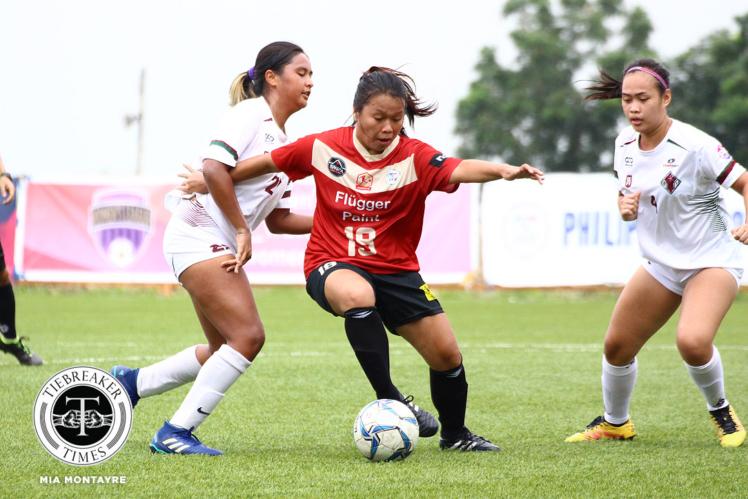PFFWL-2018-M1-Hiraya-FC-def-UP-Fabon PFFWL Roundup: FEU tames UST; Tuloy FC's Isabella Bandoja breaks single-season goal record DLSU FEU Football News PFF Women's League UP UST  - philippine sports news