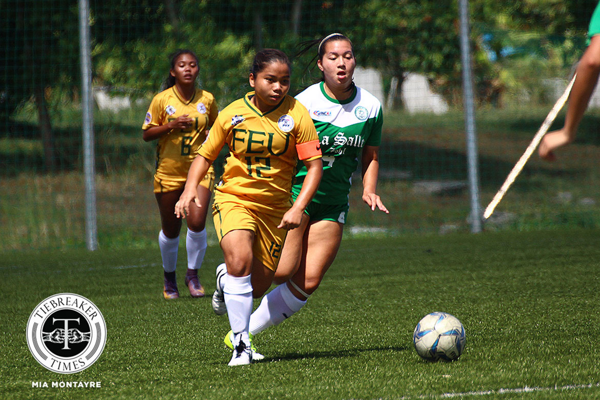 PFFWL-2018-M4-FEU-def-Zobel-Sudaria PFFWL Roundup: La Salle overtakes UST as season nears finish line ADMU DLSU FEU Football News PFF Women's League UP  - philippine sports news