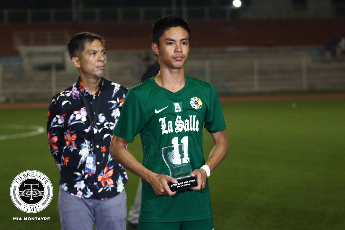 UAAP-81-MFB-Awards-Rookie-of-the-Year-Vergara Shanden Vergara leaves La Salle, gets football scholarship abroad DLSU Football News  - philippine sports news