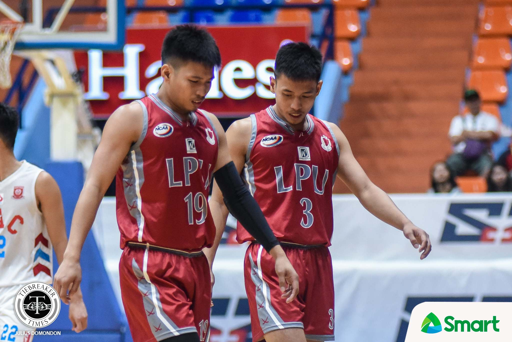 NCAA-Season-95-LPU-def-EAC-Marcelino-Twins Renzo Navarro takes on unfamiliar role in young Lyceum Basketball LPU NCAA News  - philippine sports news