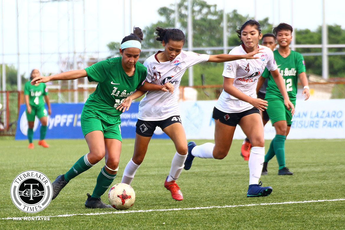 PFFWL-2019-Wk-17-M6-DLSU-def-Maroons-FC-Castañeda-Anicka-Cachero-Buhain La Salle, UAAP teams close out year flexing muscles in PFFWL DLSU FEU Football News PFF Women's League UP UST  - philippine sports news