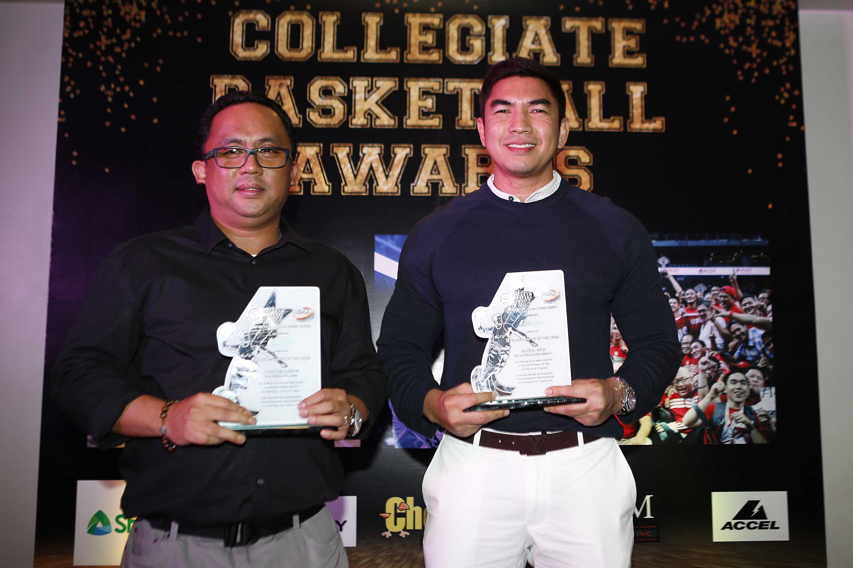 2016-collegiate-awards-jamike-jarin-x-aldin-ayo From NCAA to UAAP and now PBA: Jamike Jarin, Aldin Ayo face off once more Basketball News PBA  - philippine sports news