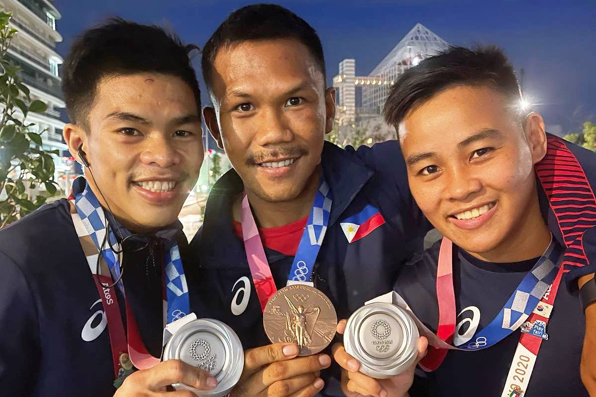 2020-tokyo-olympics-carlo-paalam-x-eumir-marcial-x-nesthy-petecio Twice hit by COVID in '21, Ricky Vargas still thankful for boxing trio's, TNT's successes Basketball News PBA  - philippine sports news