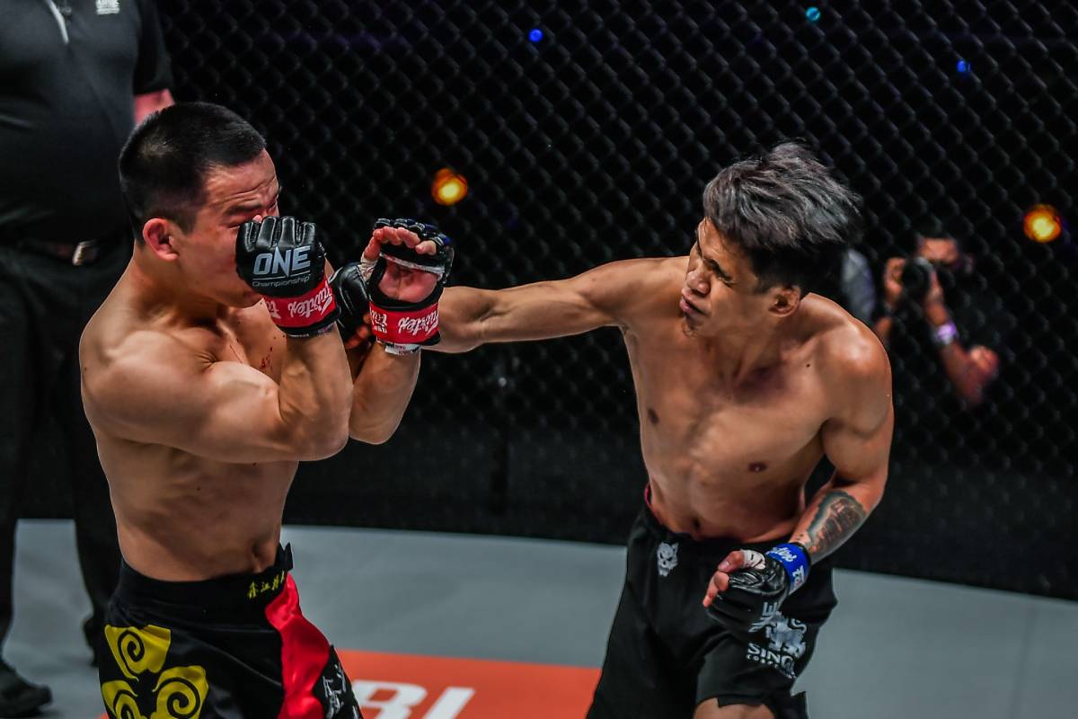 ONE-NextGen-Jeremy-Miado-hook-on-Miao-Li-Tao 2021 in Review: Joshua Pacio leads PH MMA's new breed Bandwagon Wire Mixed Martial Arts ONE Championship  - philippine sports news