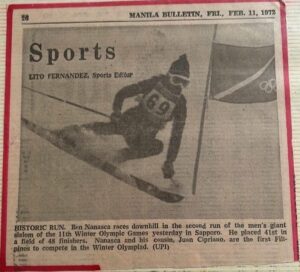 1972-Winter-Olympics-Ben-Nanasca-300x272 First-ever PH Winter Olympian hopes Asa Miller breaks 50-year-old record Alpine Skiing News  - philippine sports news