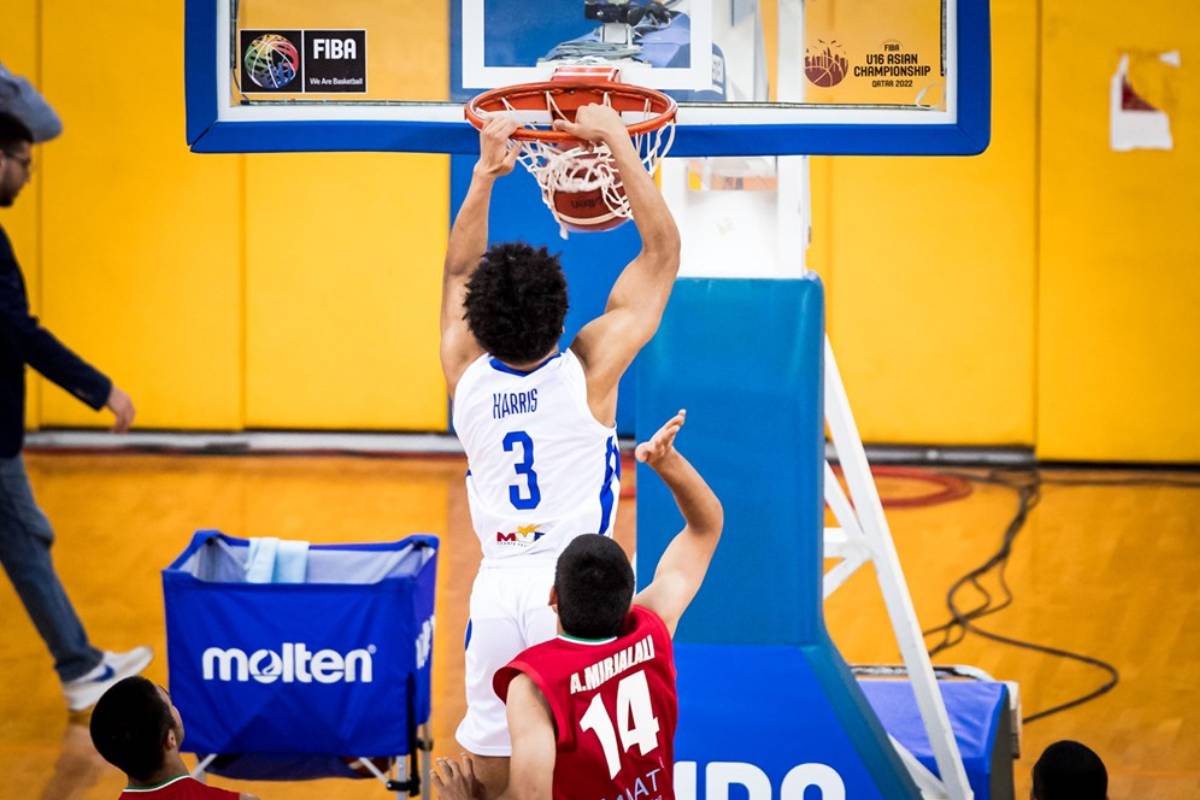 2022-FIBA-U16-Asian-Championships-Gilas-vs-Iran-Caelum-Harris The Short Corner: Harris, Gemao are more than their flashes of excellence Bandwagon Wire Basketball Gilas Pilipinas  - philippine sports news