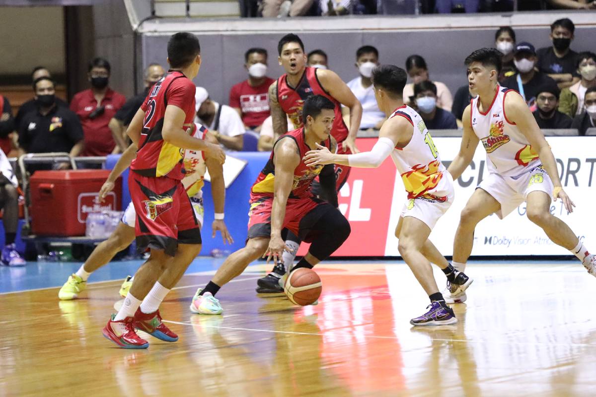 2022-PBA-Philippine-Cup-San-Miguel-vs-Rain-or-Shine-Jericho-Cruz Cruz and Brondial's Adamson-built chemistry paying dividends for SMB Basketball News PBA  - philippine sports news