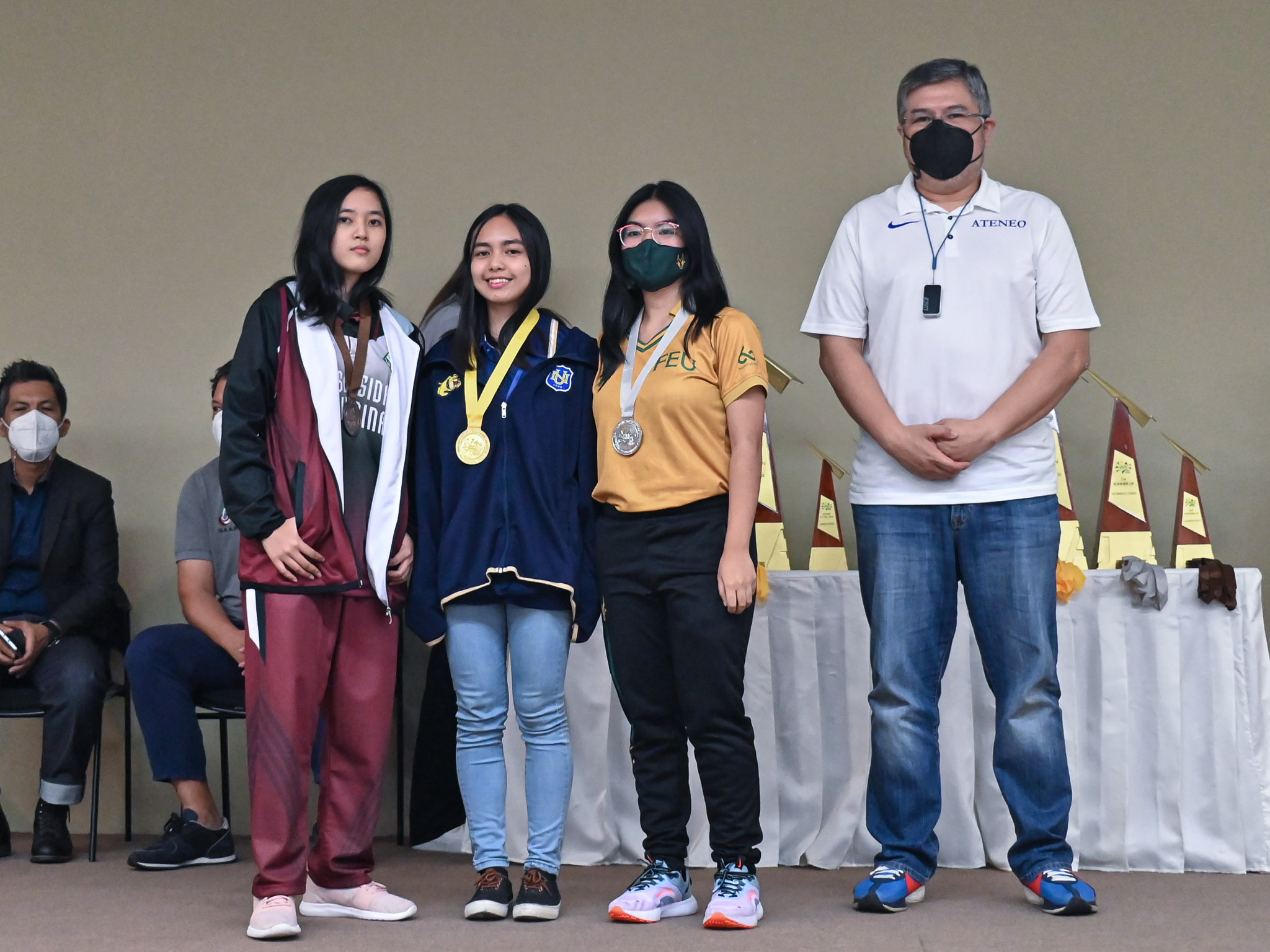 UAAP-S84-Chess-Awarding-Womens-Board-1-Medalists-Princess-Ballete UAAP 84: Allaney Doroy hailed MVP, leads NU to breakthrough women's chess title ADMU AdU Chess DLSU FEU News NU UAAP UP UST  - philippine sports news