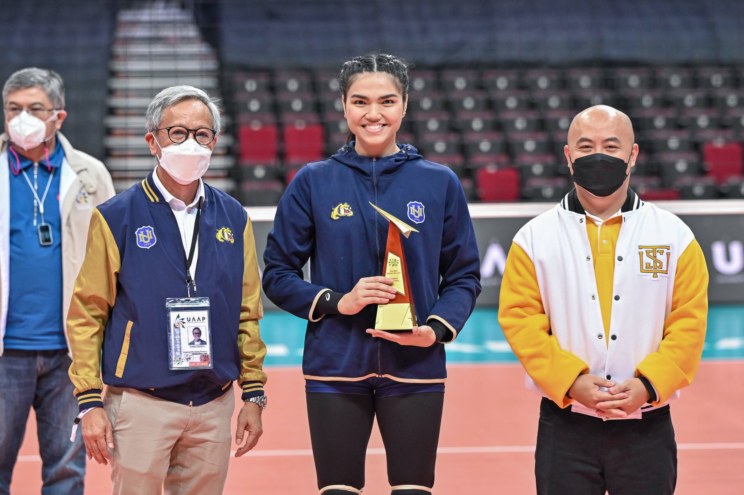 UAAP-Season-84-Womens-Volleyball-Awarding-2nd-Best-Middle-Blocker-NU-Sheena-Toring-1-scaled Mhicaela Belen becomes UAAP WVB's first-ever Rookie MVP News NU UAAP Volleyball  - philippine sports news