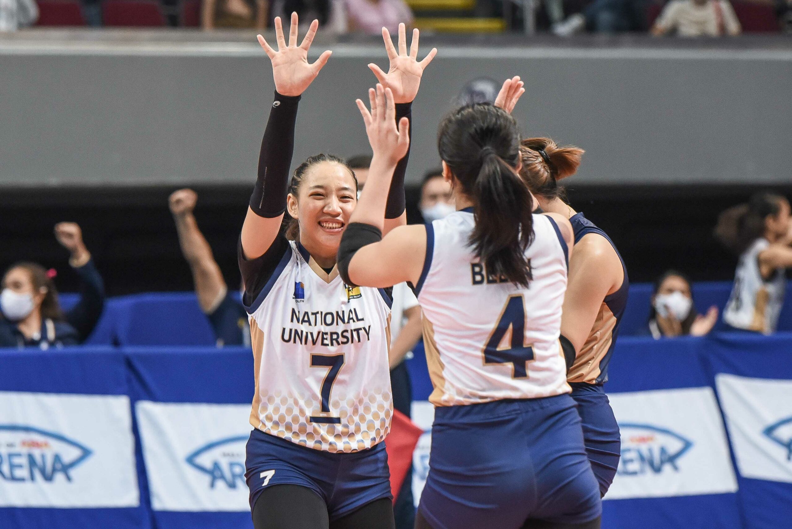 UAAP-Season-84-Womens-Volleyball-NU-vs-UST-Princess-Robles-1-scaled Current Lady Bulldogs hope to inspire next gen of Bullpups to stay in NU News NU UAAP Volleyball  - philippine sports news