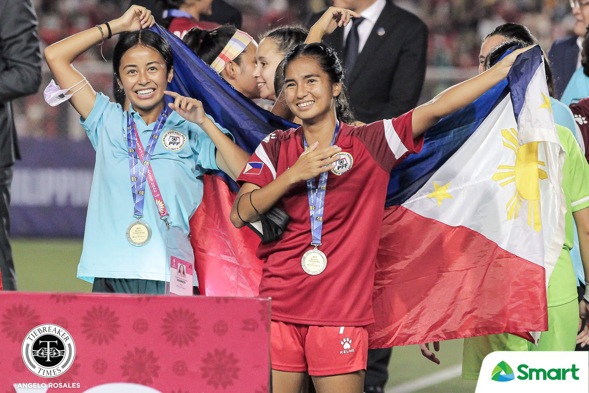 2022-AFF-Womens-Championship-Philippines-vs-Thailand-Finals-Celeb-PHI-Kathleen-Rodriguez-PHI Sarina Bolden pays tribute to past Malditas that paved way for Filipinas 2022 AFF Women’s Championship Filipinas Football News  - philippine sports news