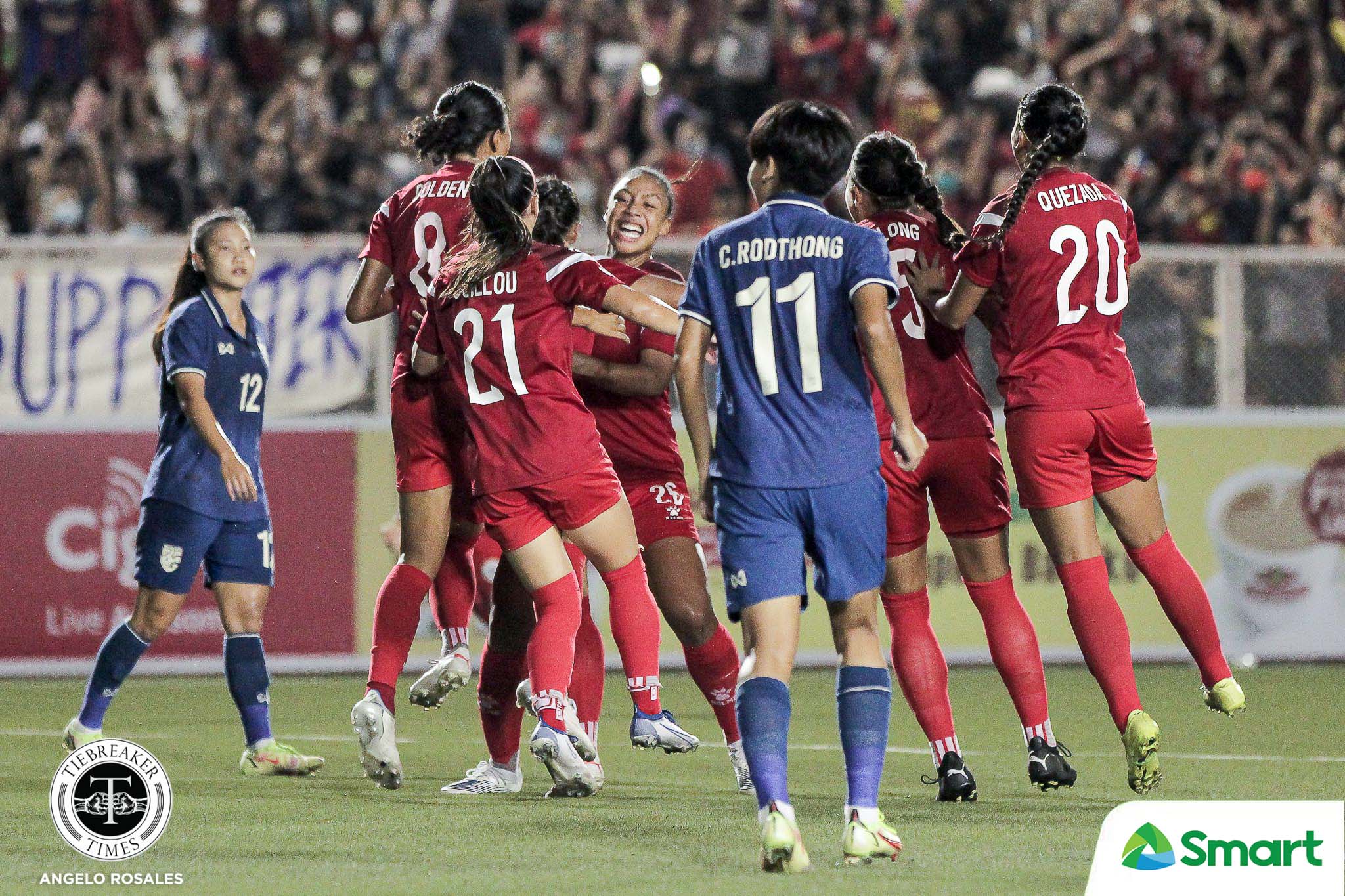 2022-AFF-Womens-Championship-Philippines-vs-Thailand-Finals-PH-Celeb-2 Guillou hopes AFF win inspires new generation of Filipinas 2022 AFF Women’s Championship Football News Philippine Azkals  - philippine sports news