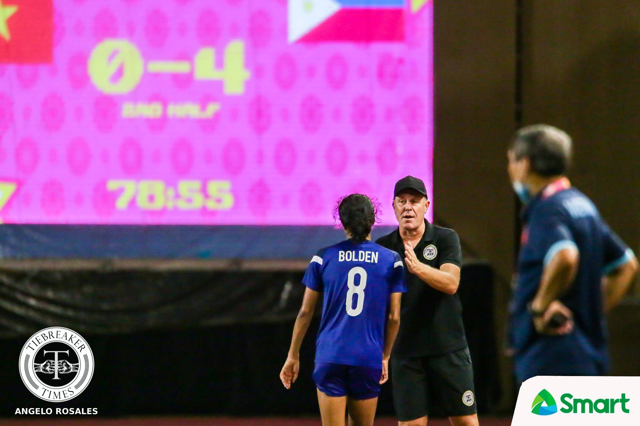 2022-AFF-Womens-Championship-Philippines-vs-Vietnam-SEMIS-PHI-Coach-and-Bolden Sarina Bolden passes credit to Filipinas after historic brace 2022 AFF Women’s Championship Filipinas Football News  - philippine sports news