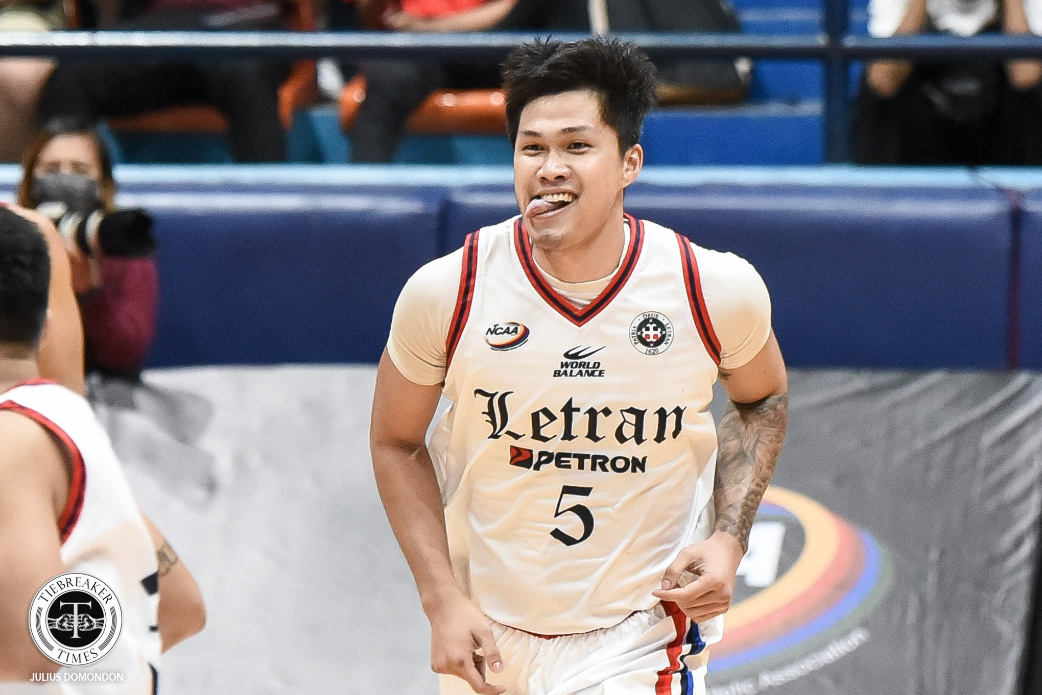 NCAA-Season-98-Mapua-vs-Letran-Louie-Sangalang Paraiso on DQ foul: 'Di ko alam kung anong planeta ba tawag nung may ganon' Basketball CSJL NCAA News  - philippine sports news