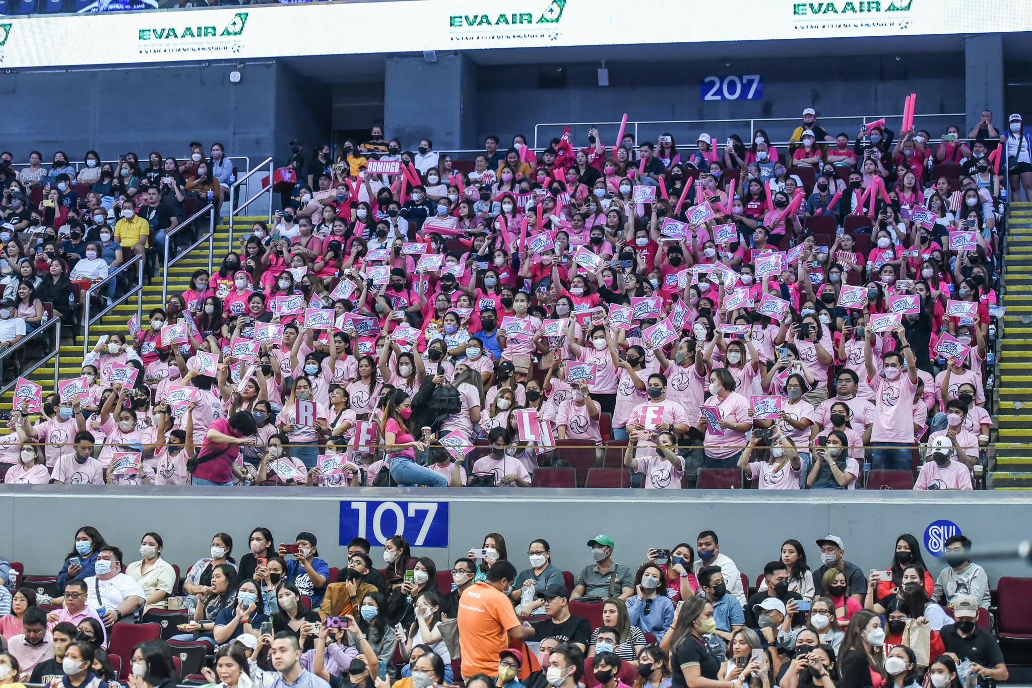 PVL-Reinforced-Creamline-vs.-Choco-Mucho-creamline-fans-1374 Creamline grateful to 19,000 fans that trooped to MOA Arena News PVL Volleyball  - philippine sports news