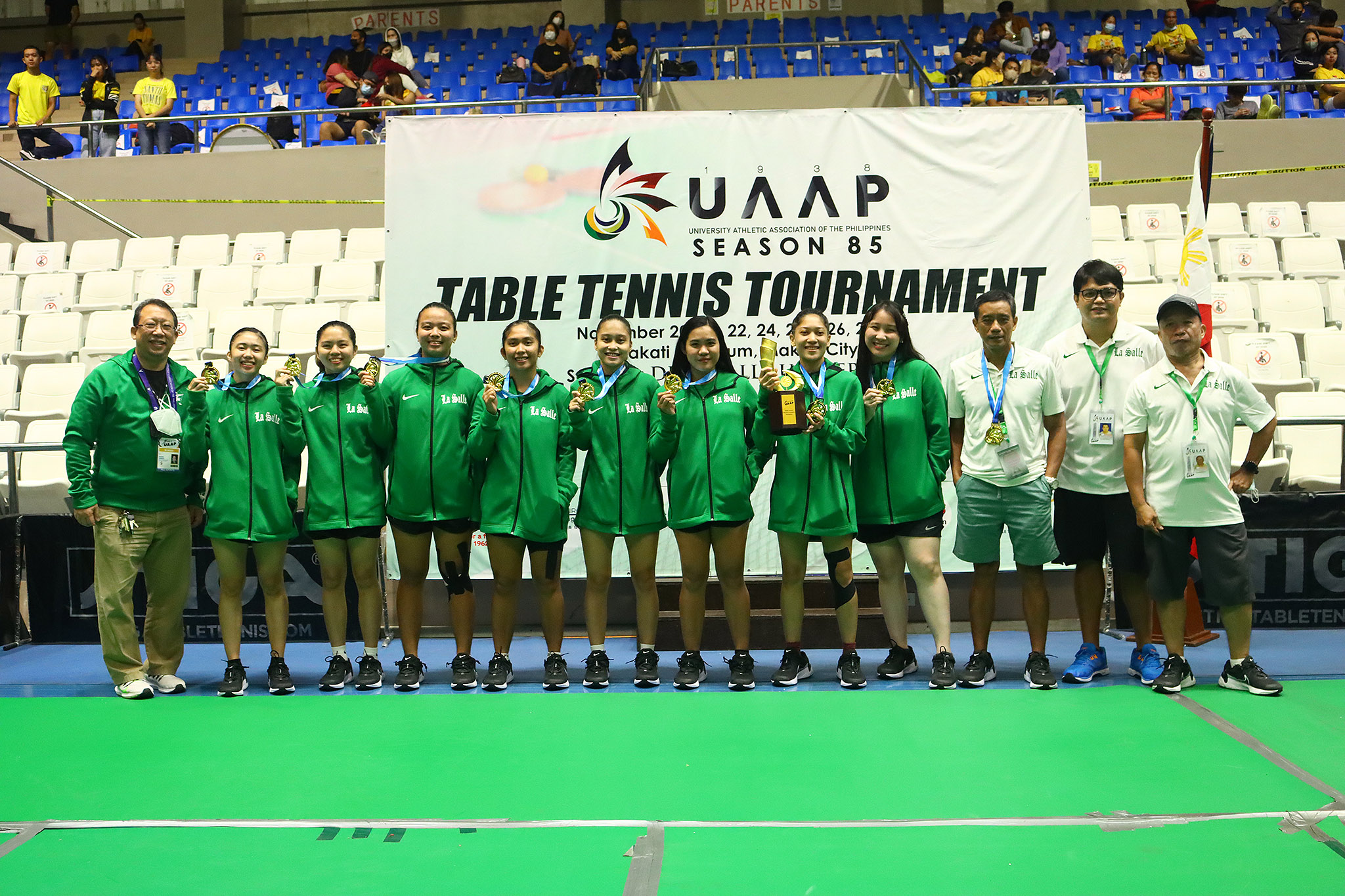 UAAP-85-MTT-DLSU UAAP 85 CTT: UST men secures three-peat; La Salle women regains crown after 2 seasons ADMU DLSU FEU News Table Tennis UAAP UST  - philippine sports news