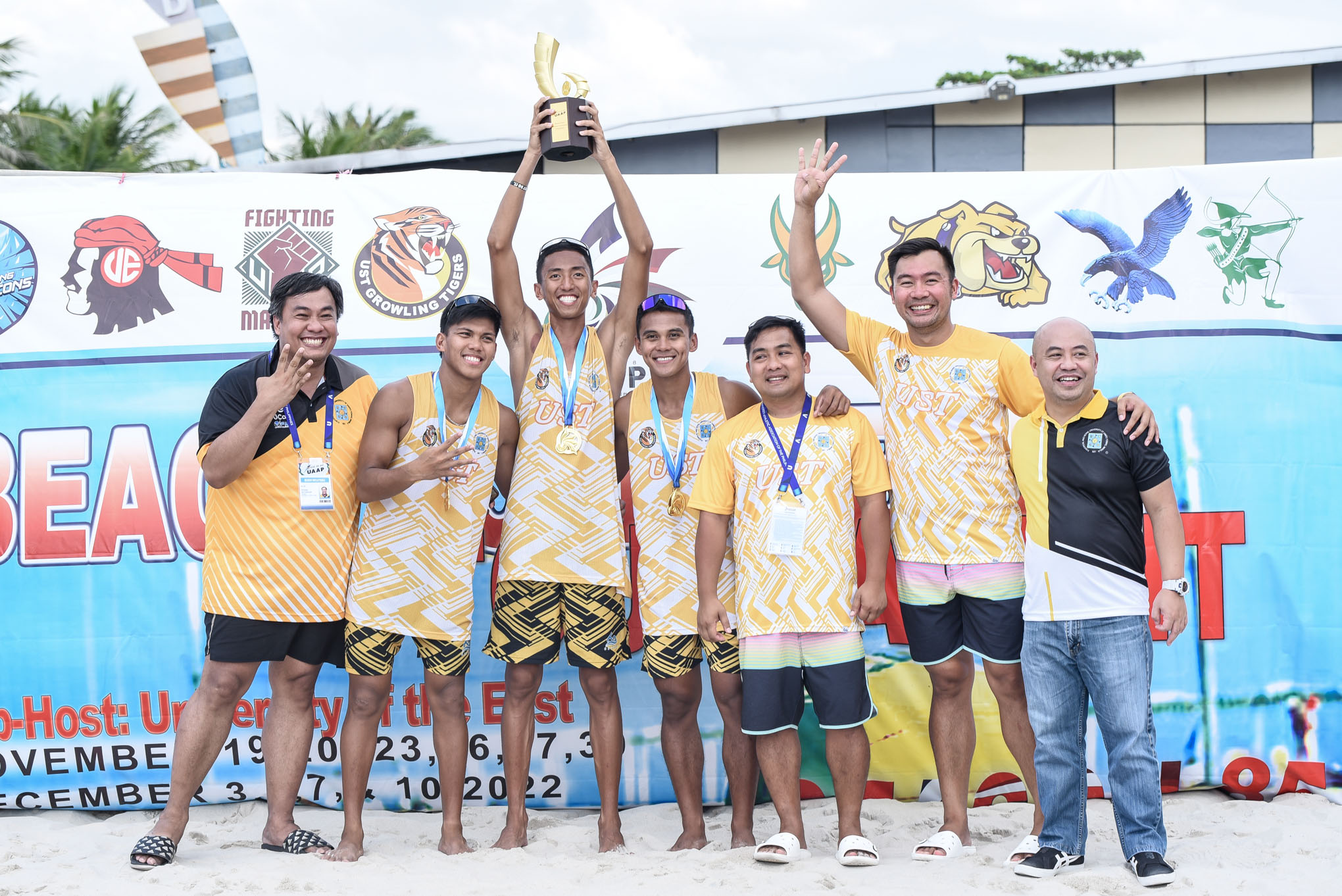 UAAP-MBVB-GOLD-UST-JARON-REQUINTON-RANCEL-VARGA-2 UAAP 85 MBVB: UST's Requinton-Varga downs NU's Buytrago-Salvador for fourth straight crown ADMU Beach Volleyball FEU News NU UAAP UST  - philippine sports news