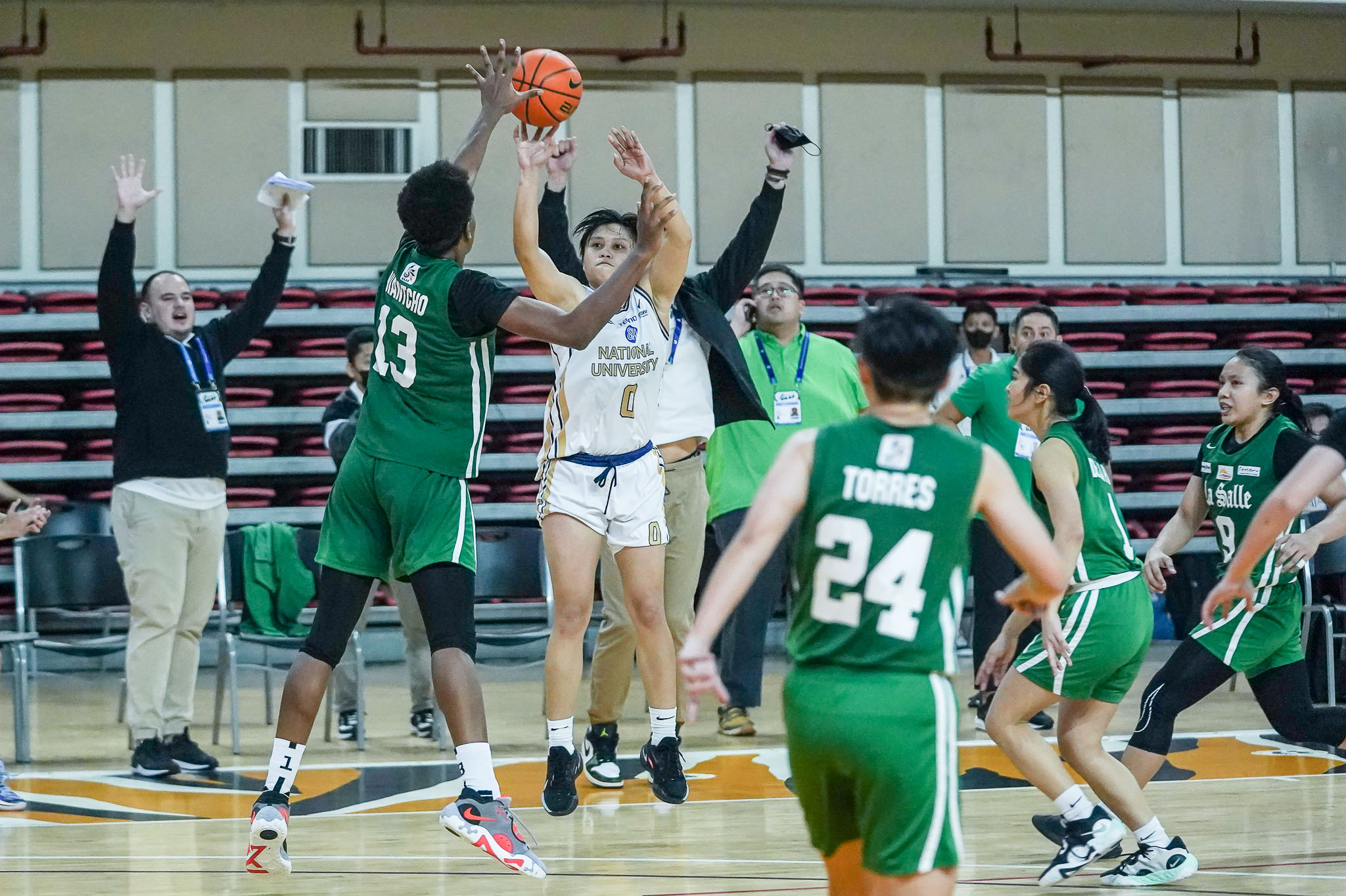 UAAP-S85-WBB-Round-2-NU-vs-DLSU-Mikka-Cacho-NU Despite streak ending, NU should not lose sight of goal, says Aris Dimaunahan Basketball News NU UAAP  - philippine sports news