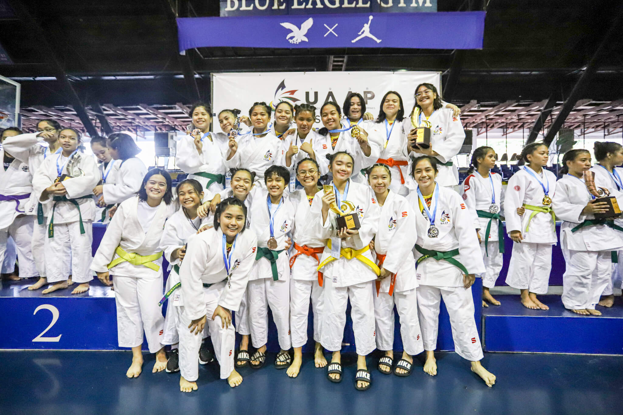 UAAP-85-Awarding-1st-PLace-UST-Girls UAAP 85 HSJD: UST captures 10 golds, secures golden double ADMU DLSU Judo News UAAP UE UST  - philippine sports news