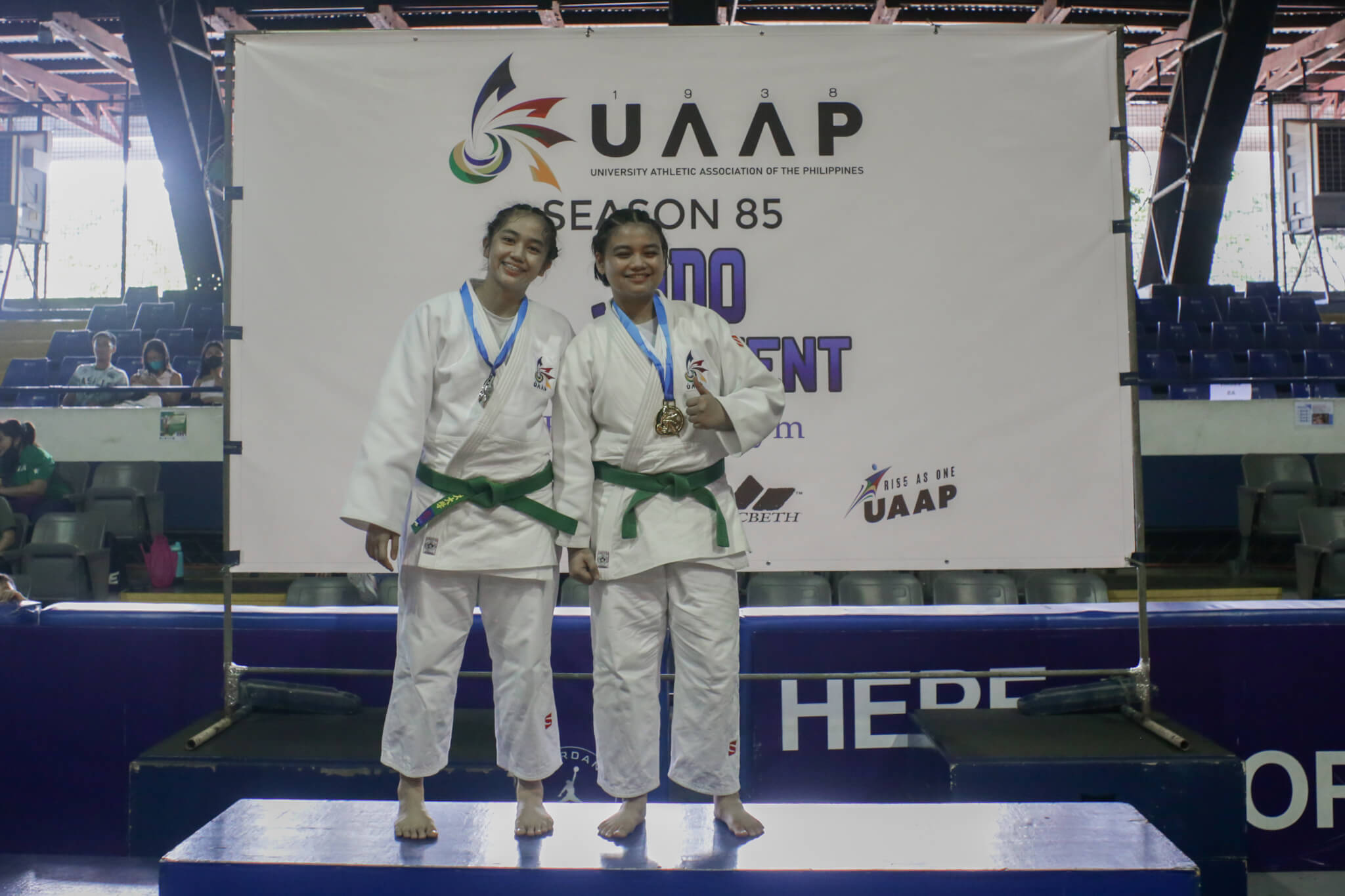 UAAP-85-Awarding-Girls-QuizonUST-LuaAUST- UAAP 85 HSJD: UST boys, girls judokas dominate day 1 ADMU DLSU Judo News UAAP UE UP UST  - philippine sports news