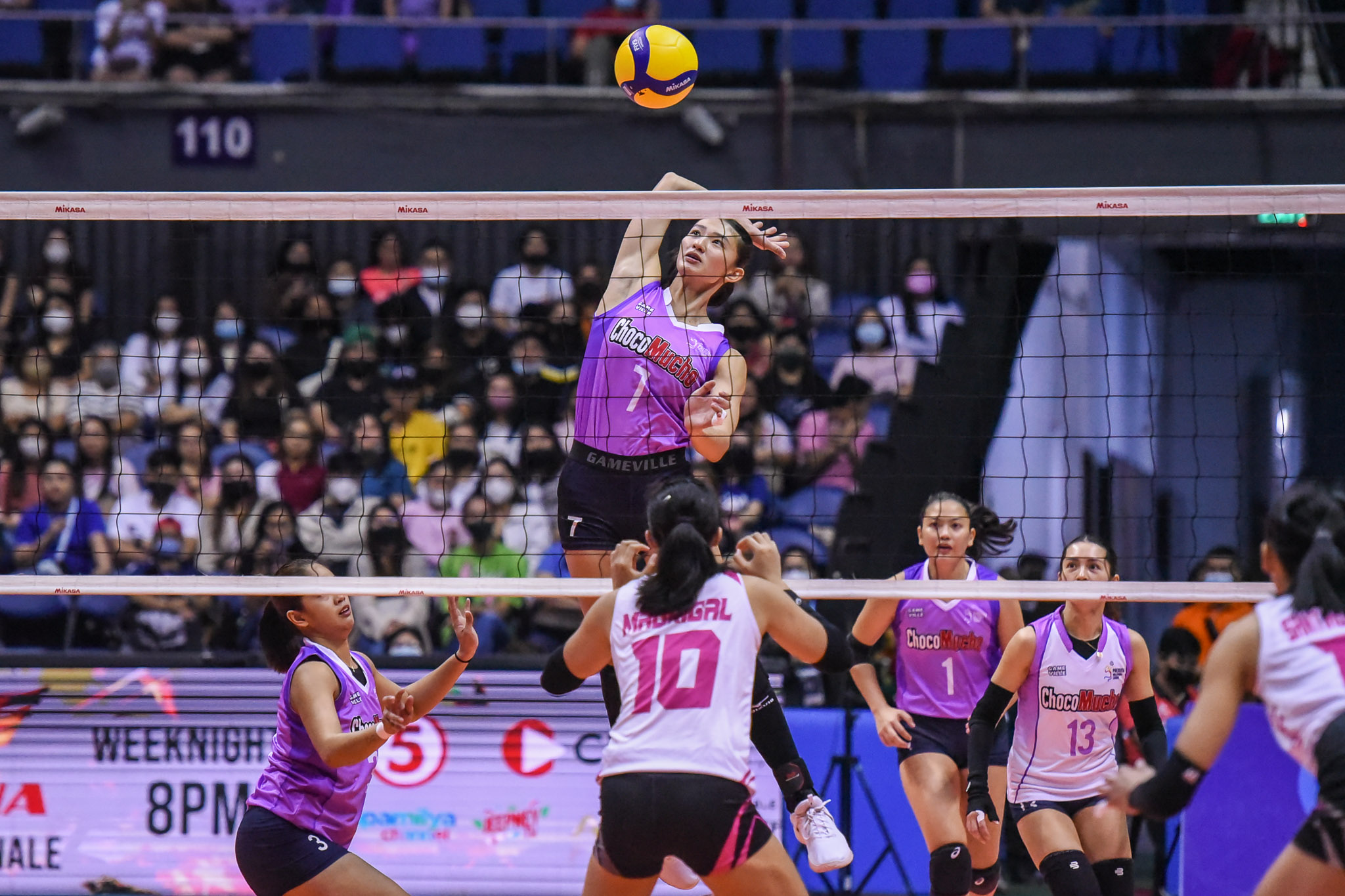 PVL-AFC-2023-Akari-vs.-Choco-Mucho-Maddie-Madayag-7369 Madayag grateful to Alinsunurin for helping her in 'redemption' campaign News PVL Volleyball  - philippine sports news