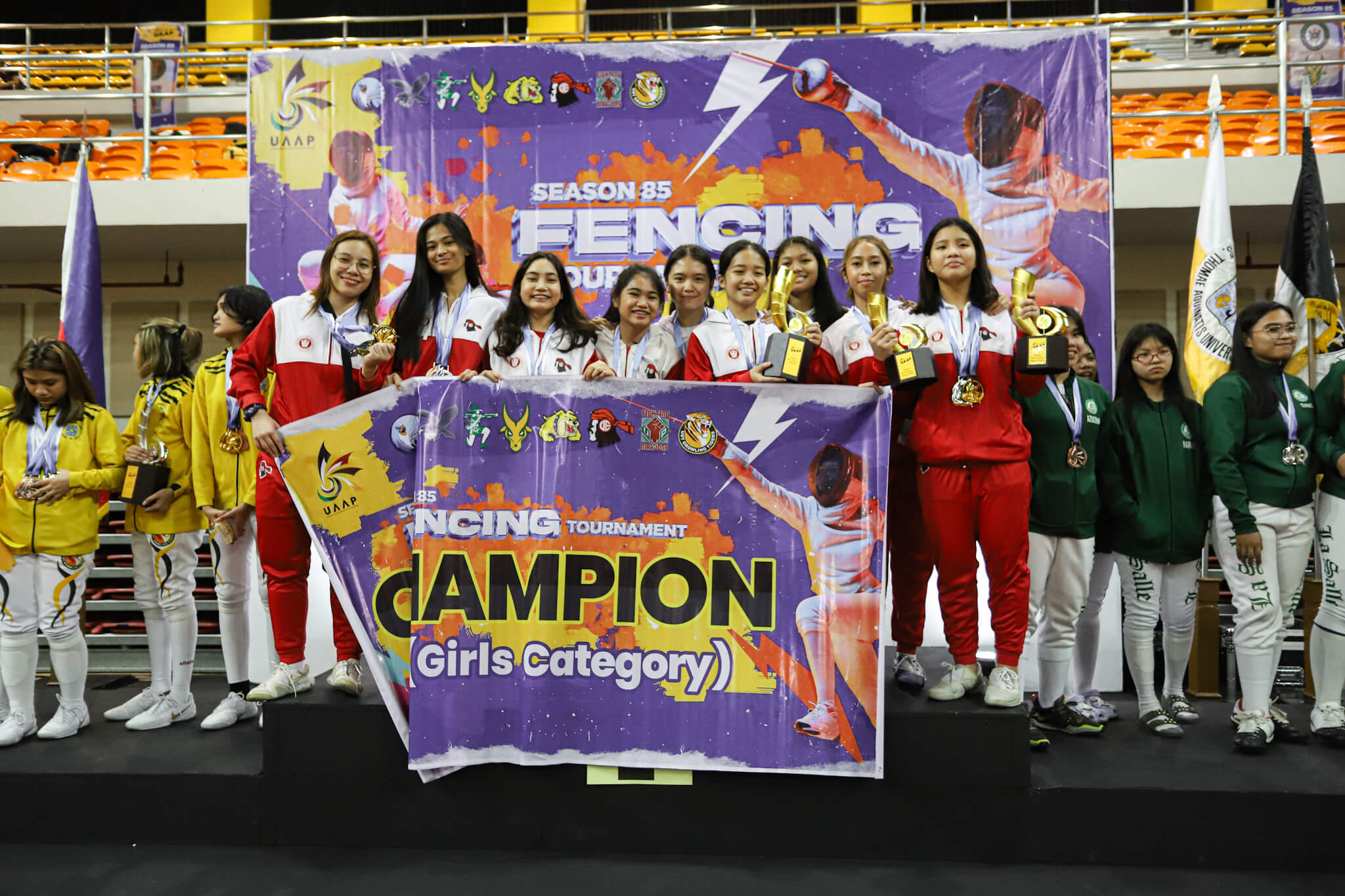 UAAP-85-FENCING-GIRLS-CHAMPIONUE UE completes sweep of all four UAAP fencing divisions Fencing News UAAP UE  - philippine sports news