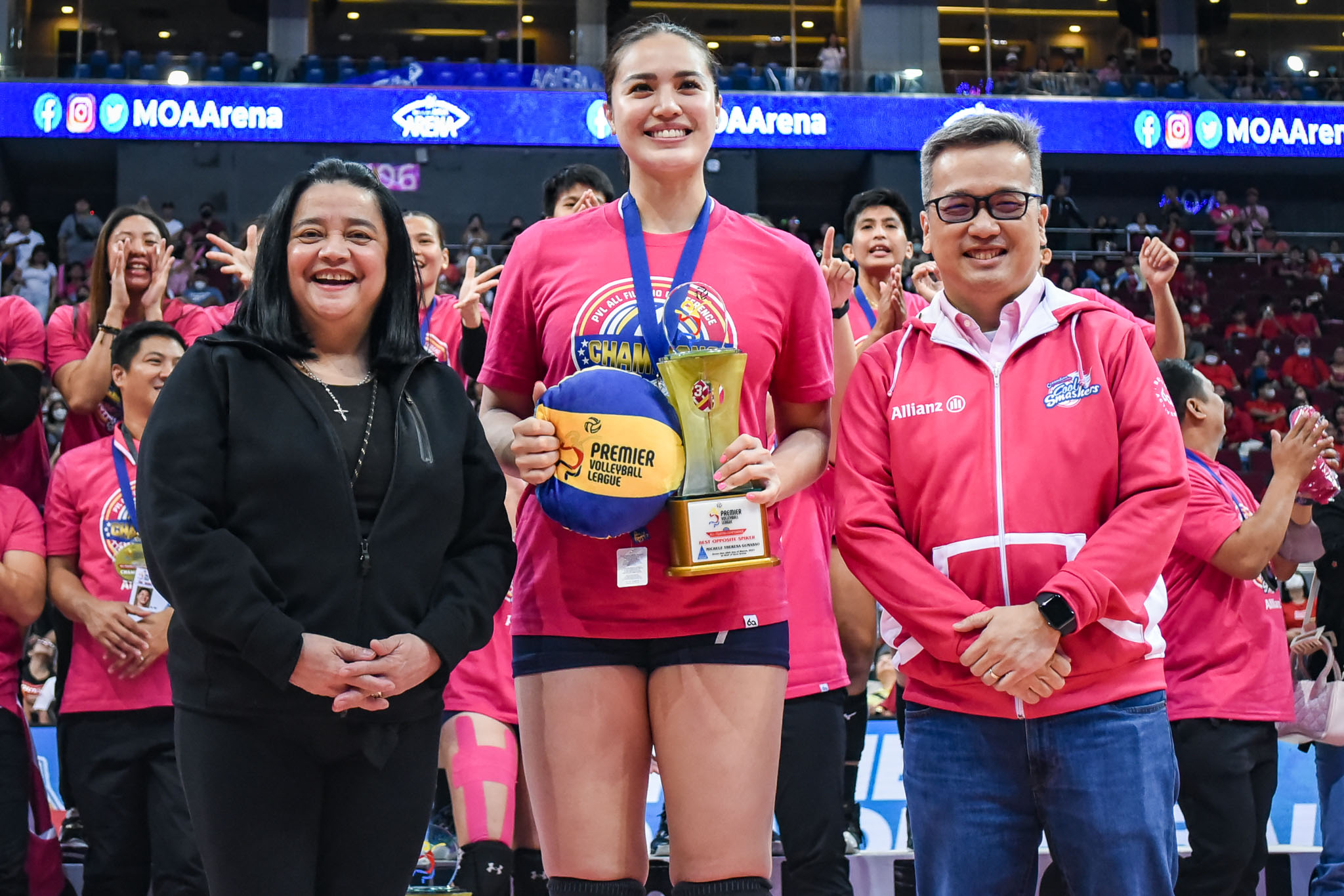 PVL-2023-AFC-Awarding-Michele-Gumabao-Best-Opposite-Spiker-5461 Tots Carlos hailed PVL All-Filipino Conference MVP News PVL Volleyball  - philippine sports news