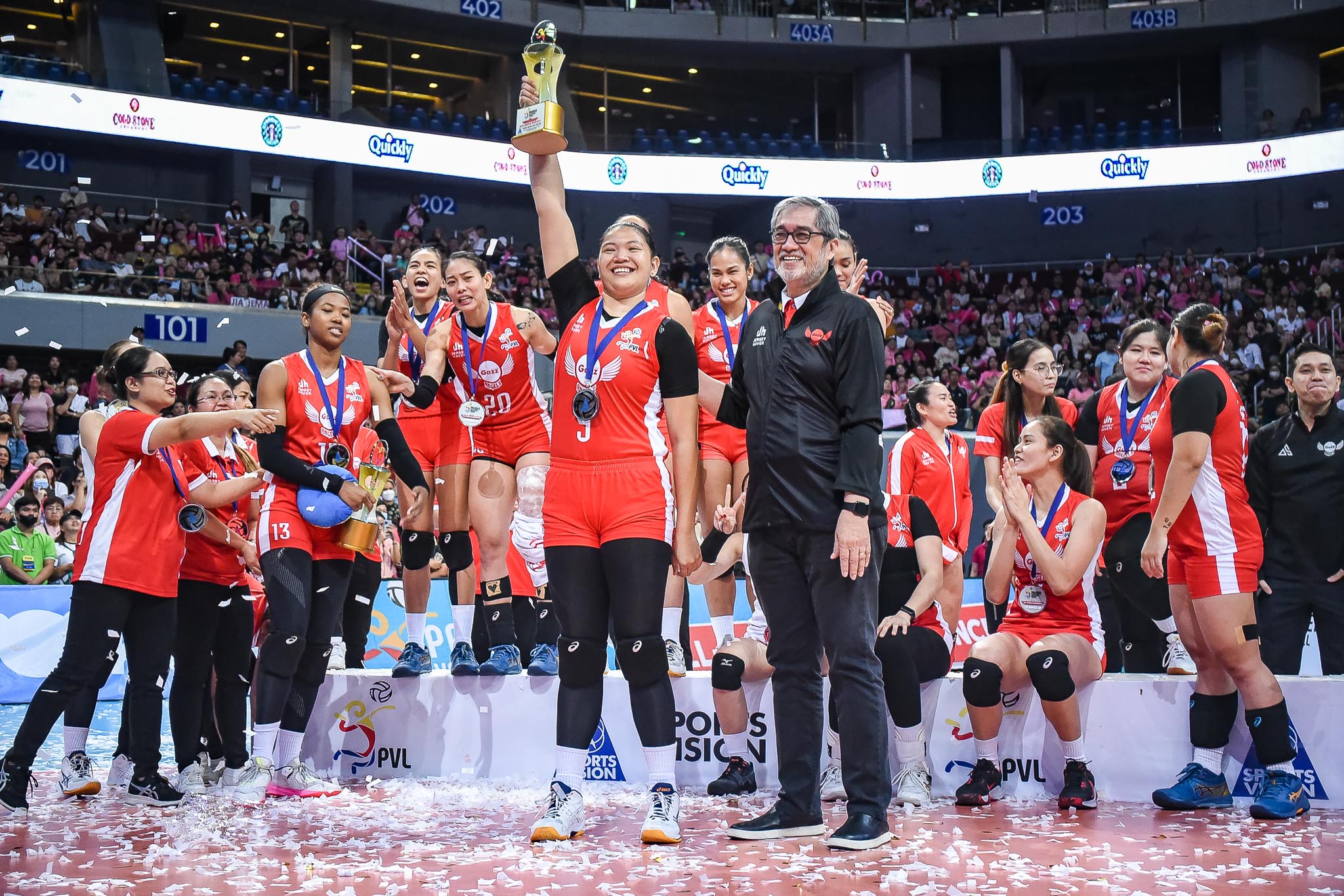 PVL-2023-AFC-Awarding-Remy-Palma-1st-Best-Middle-Blocker-5446 Tots Carlos hailed PVL All-Filipino Conference MVP News PVL Volleyball  - philippine sports news