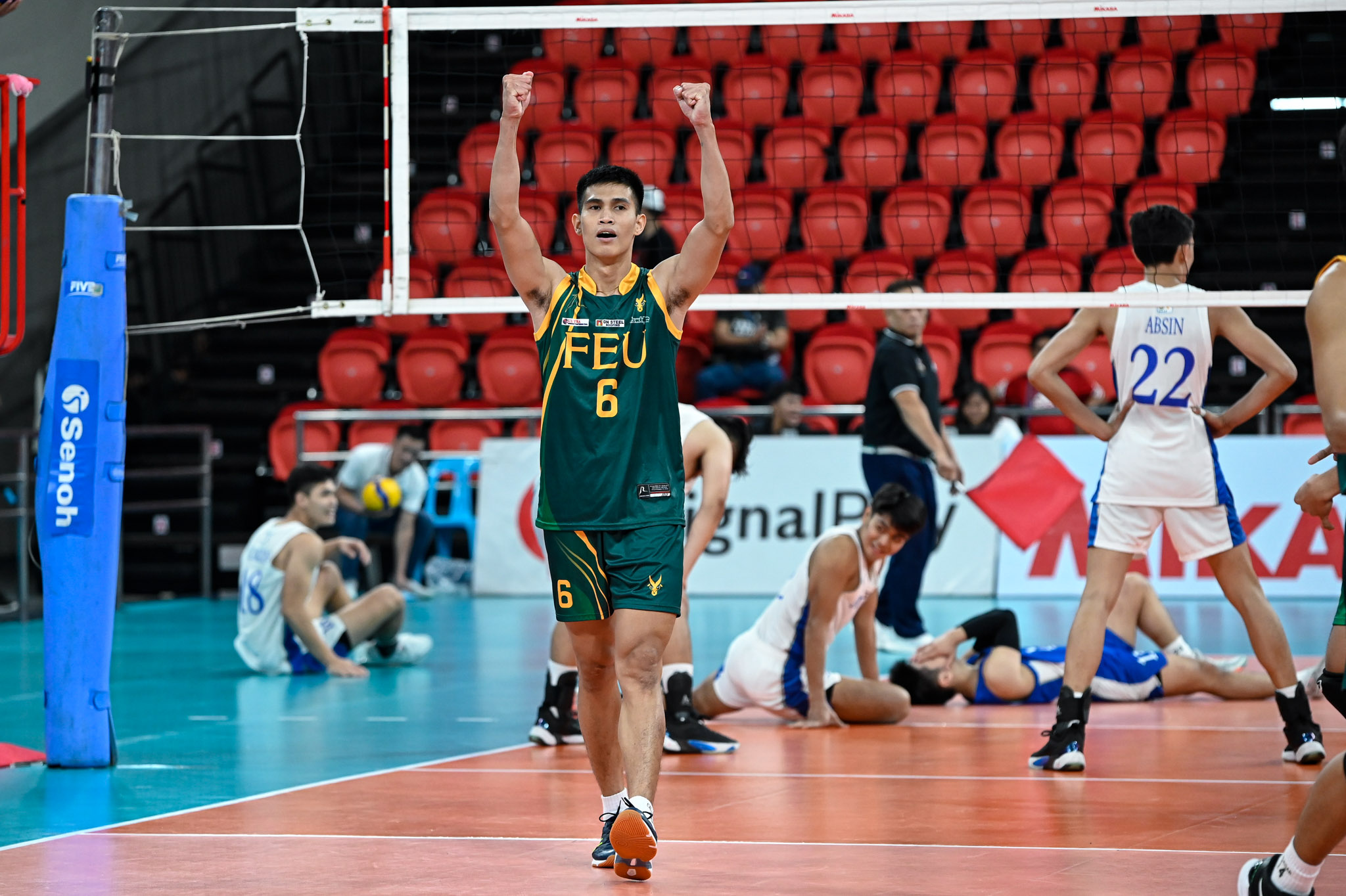 UAAP: NU clinches twice-to-beat, overcomes FEU in men's volleyball