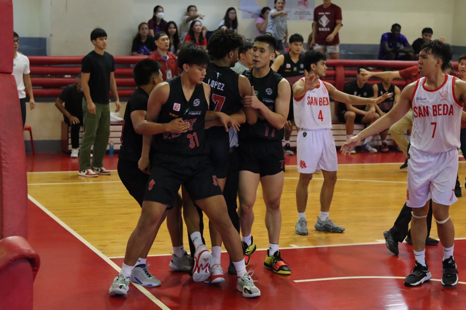 2023-Pinoyliga-UP-vs-San-Beda-Scuffle Pinoyliga: Scuffle mars UP rout of San Beda AdU Basketball CSB EAC FEU News SBC UP  - philippine sports news