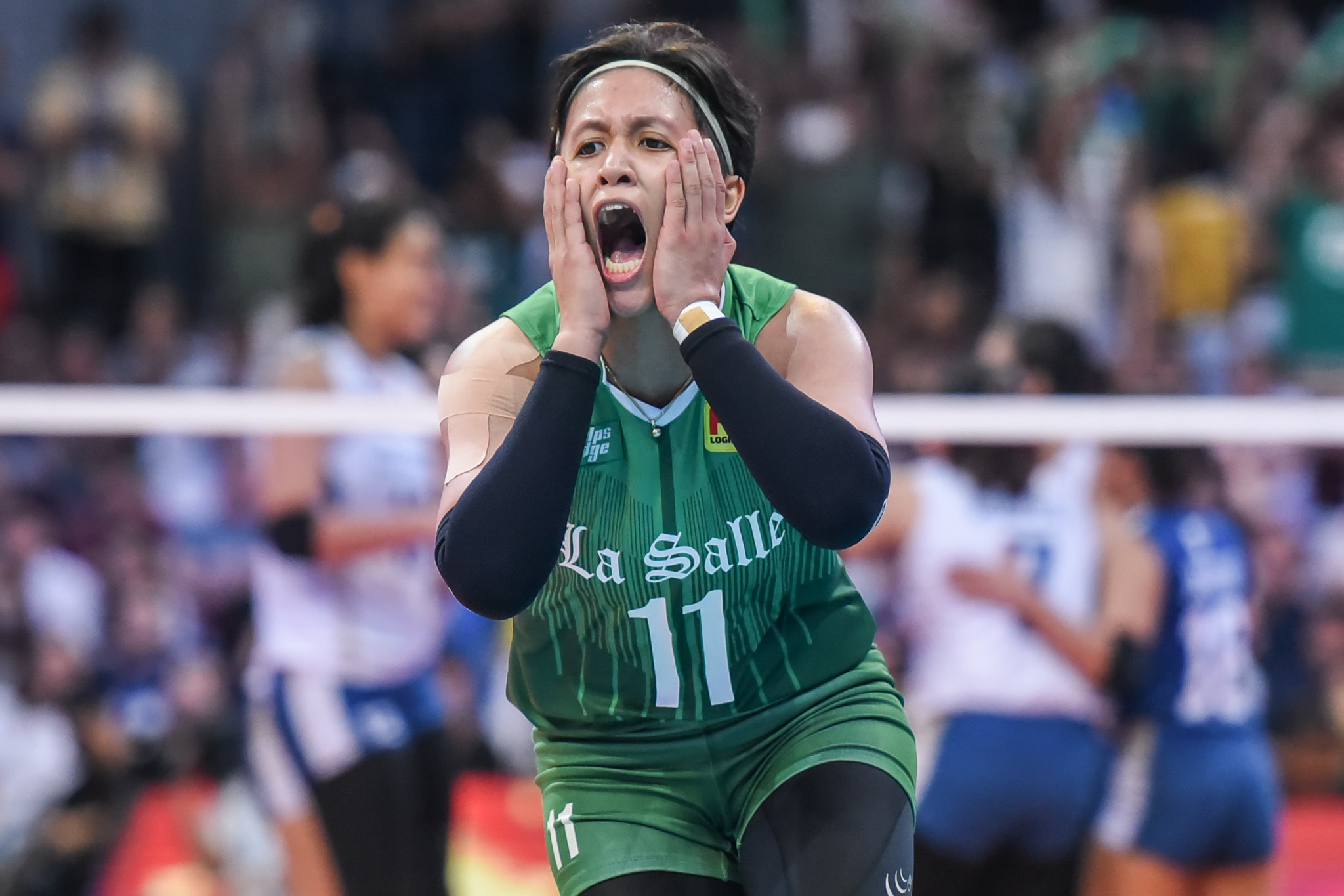 UAAP-85-WVB-Finals-G2-DLSU-vs.-NU-Mars-Alba-1924 Mars Alba, Jolina Dela Cruz fulfill promise to give crown back to La Salle DLSU News UAAP Volleyball  - philippine sports news