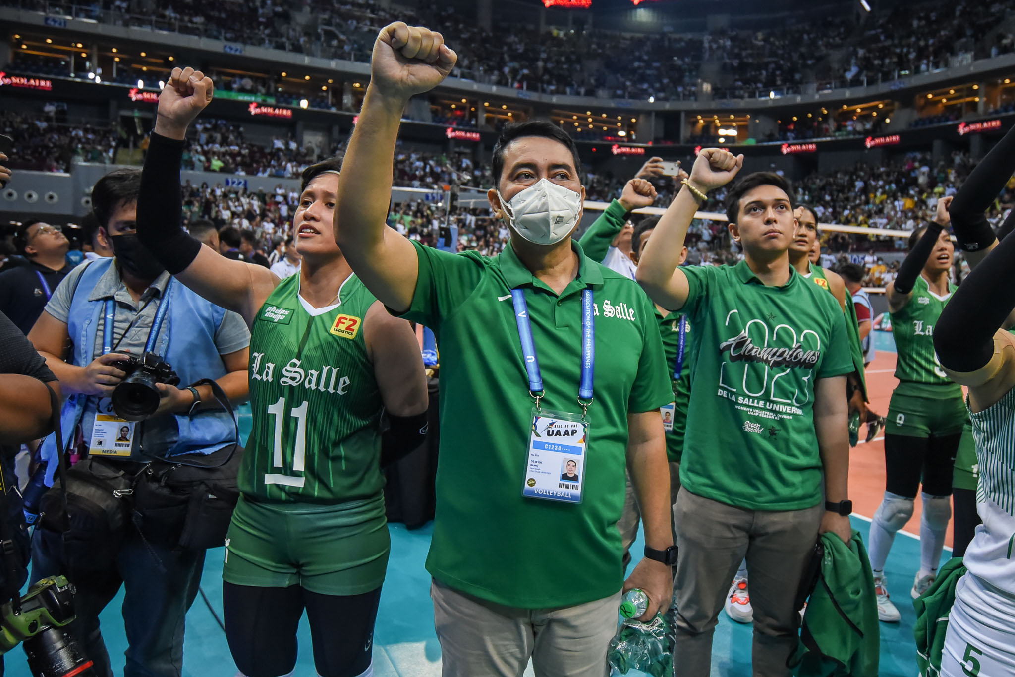 UAAP-85-WVB-Finals-G2-DLSU-vs.-NU-Ramil-De-Jesus-3597 Thea Gagate steps up as "Ate" for La Salle News PVL Volleyball  - philippine sports news