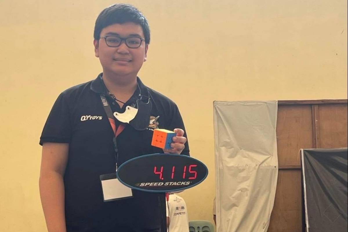 15-year-old Atenean takes 3x3x3 one-handed rubiks world title