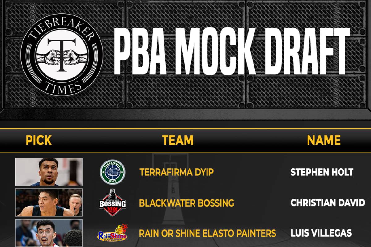 Here is the official draft order for the 2023 PBA League Draft