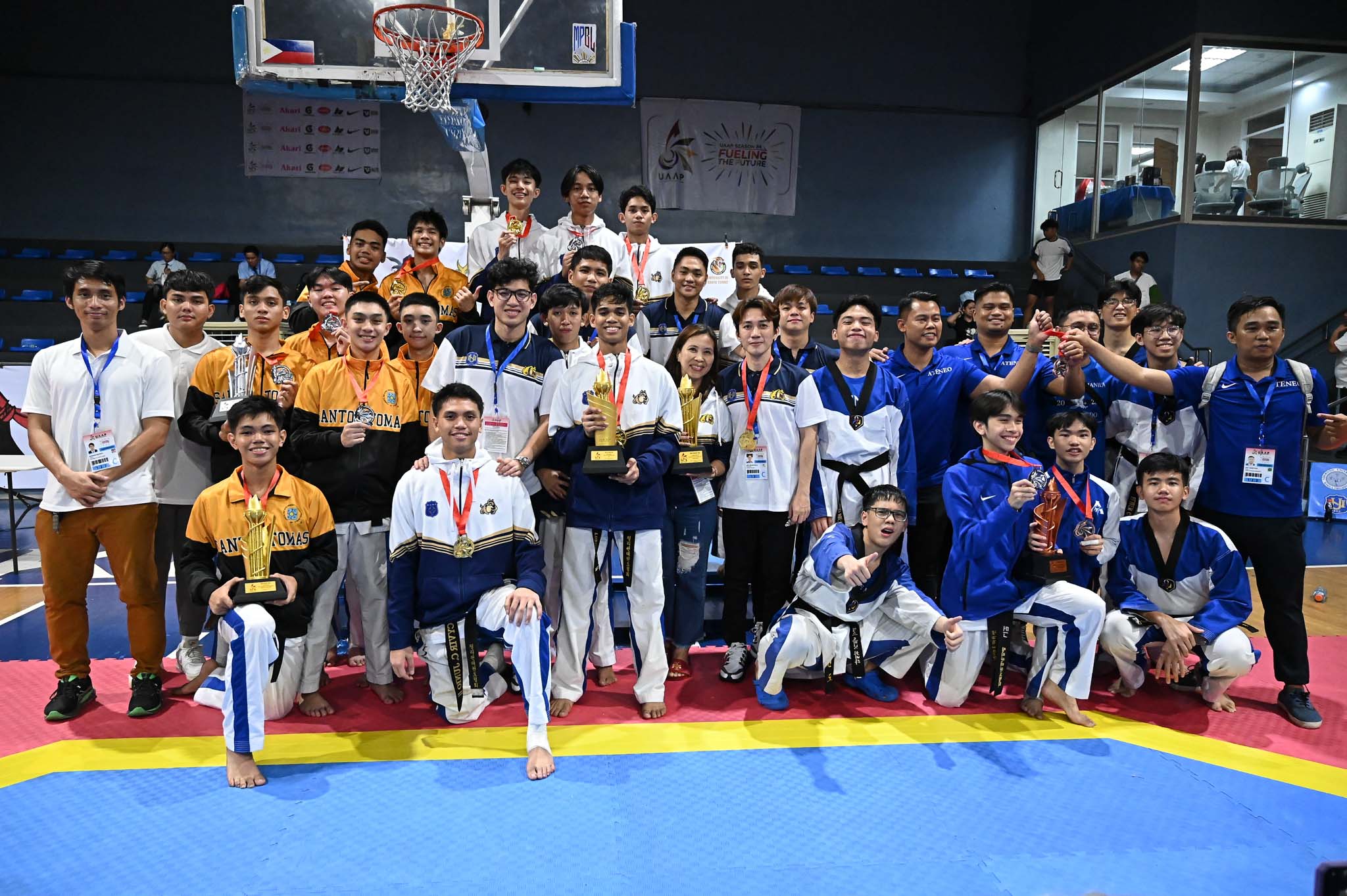 UAAP-86-Kyurogi-Awarding-Overall-winners Melbourne Lustado shines as NUNS clinches first-ever UAAP HS taekwondo crown ADMU DLSU FEU News NU Taekwondo UAAP UP UST  - philippine sports news
