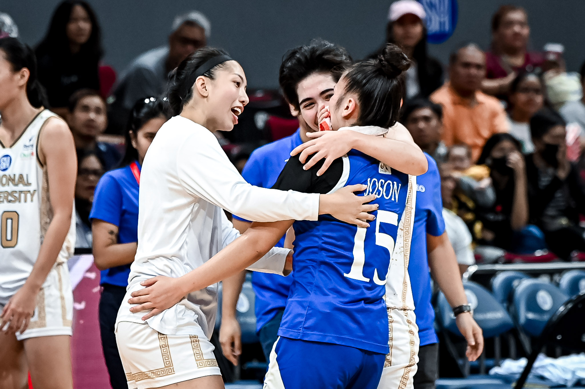 UAAP86-WBB-NU-vs-ATENEO-CAMILLE-CLARIN-JHAZ-JOSON-ANGEL-SURADA-6232 'Queen Eagle' Jhazmin Joson receives emotional send-off from Ateneo, NU ADMU Basketball News UAAP  - philippine sports news