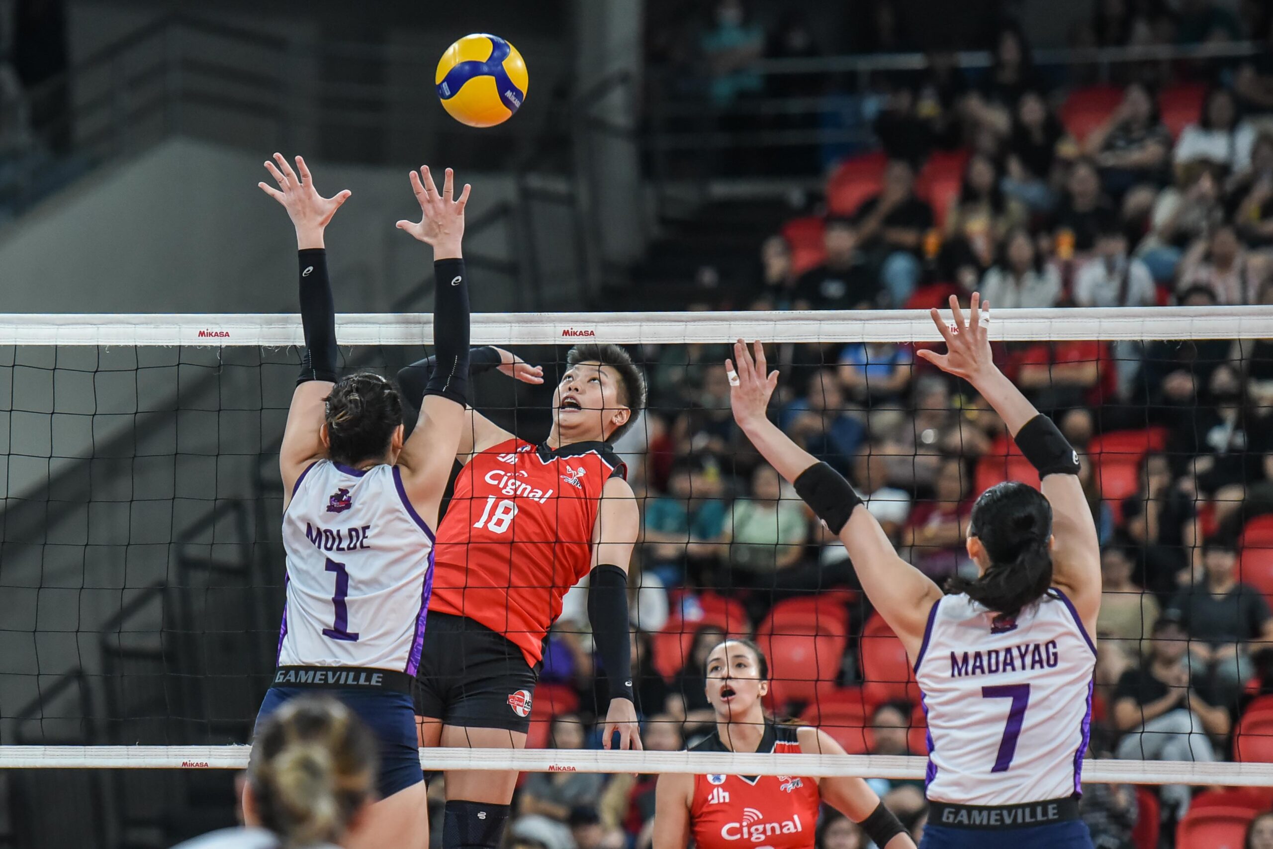 PVL-AFC-Semis-Cignal-vs.-Choco-Mucho-Ria-Meneses-5033-scaled PVL: No meltdowns this time as Choco Mucho sweeps Cignal, forces do-or-die News PVL Volleyball  - philippine sports news