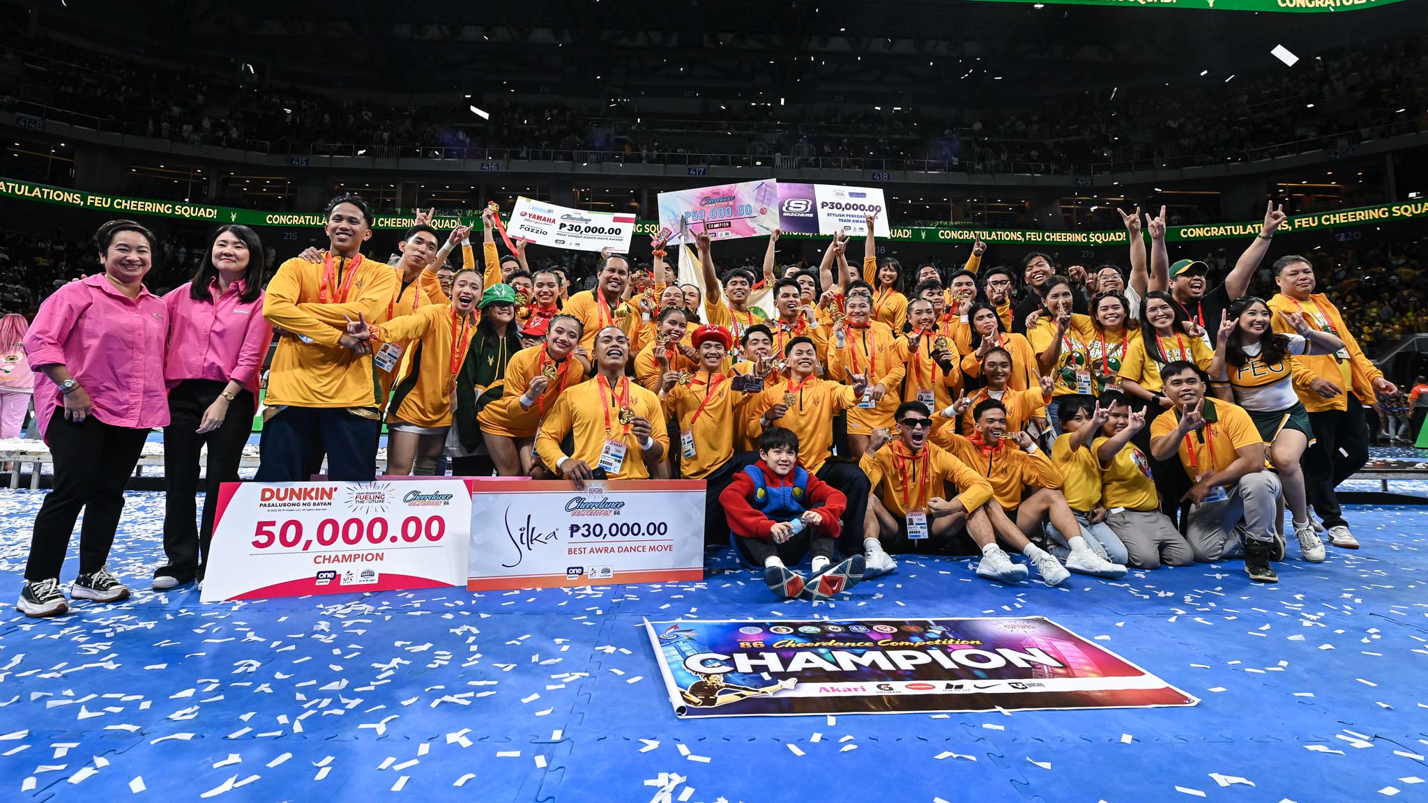 UAAP86-CDC-Champion-FEU-9645 FEU Cheering Squad celebrates full-scale victory, shatters 'bubble season' doubts Cheerleading FEU News UAAP  - philippine sports news