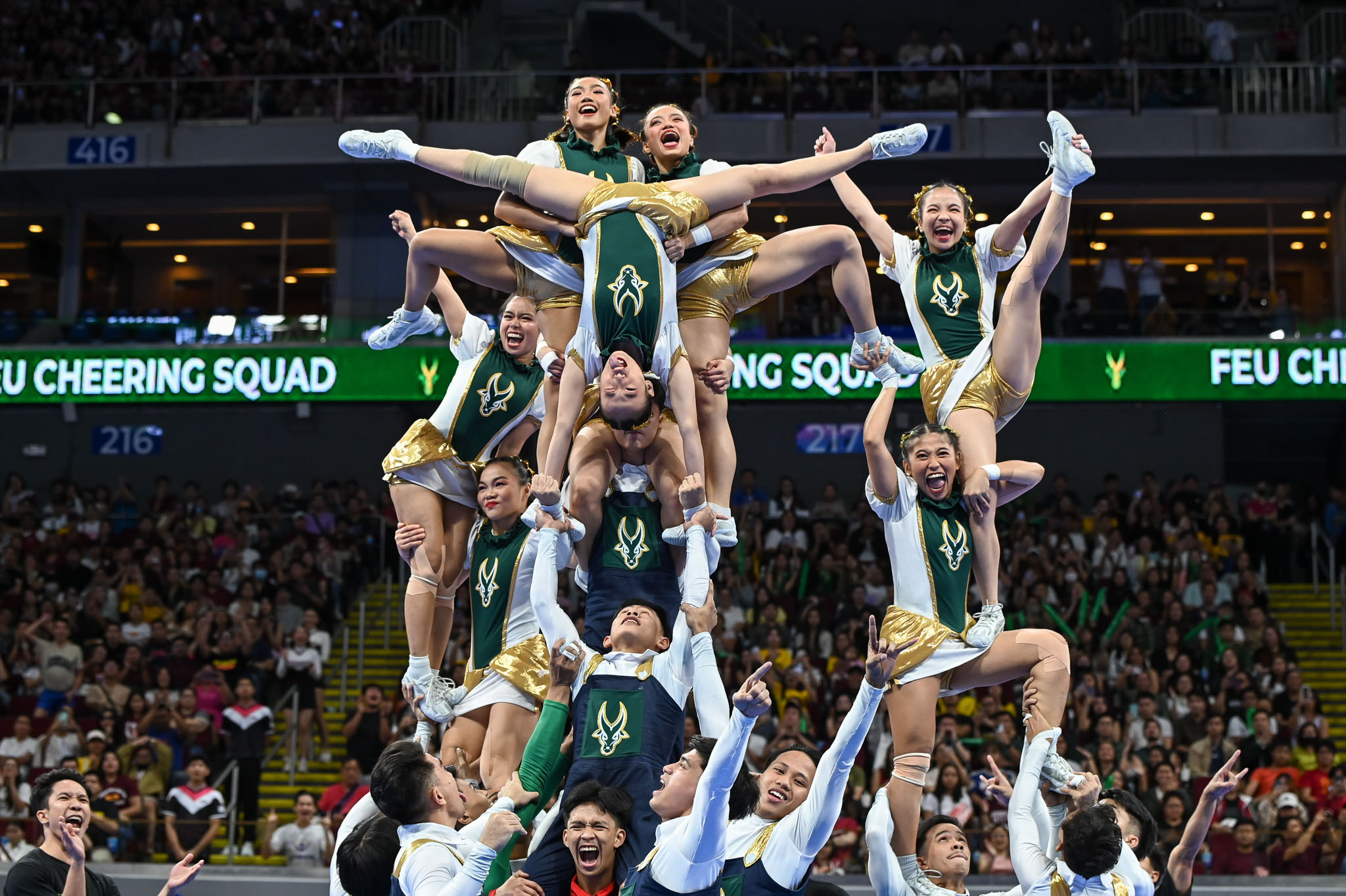 UAAP86-CDC-FEU-8926 FEU Cheering Squad celebrates full-scale victory, shatters 'bubble season' doubts Cheerleading FEU News UAAP  - philippine sports news