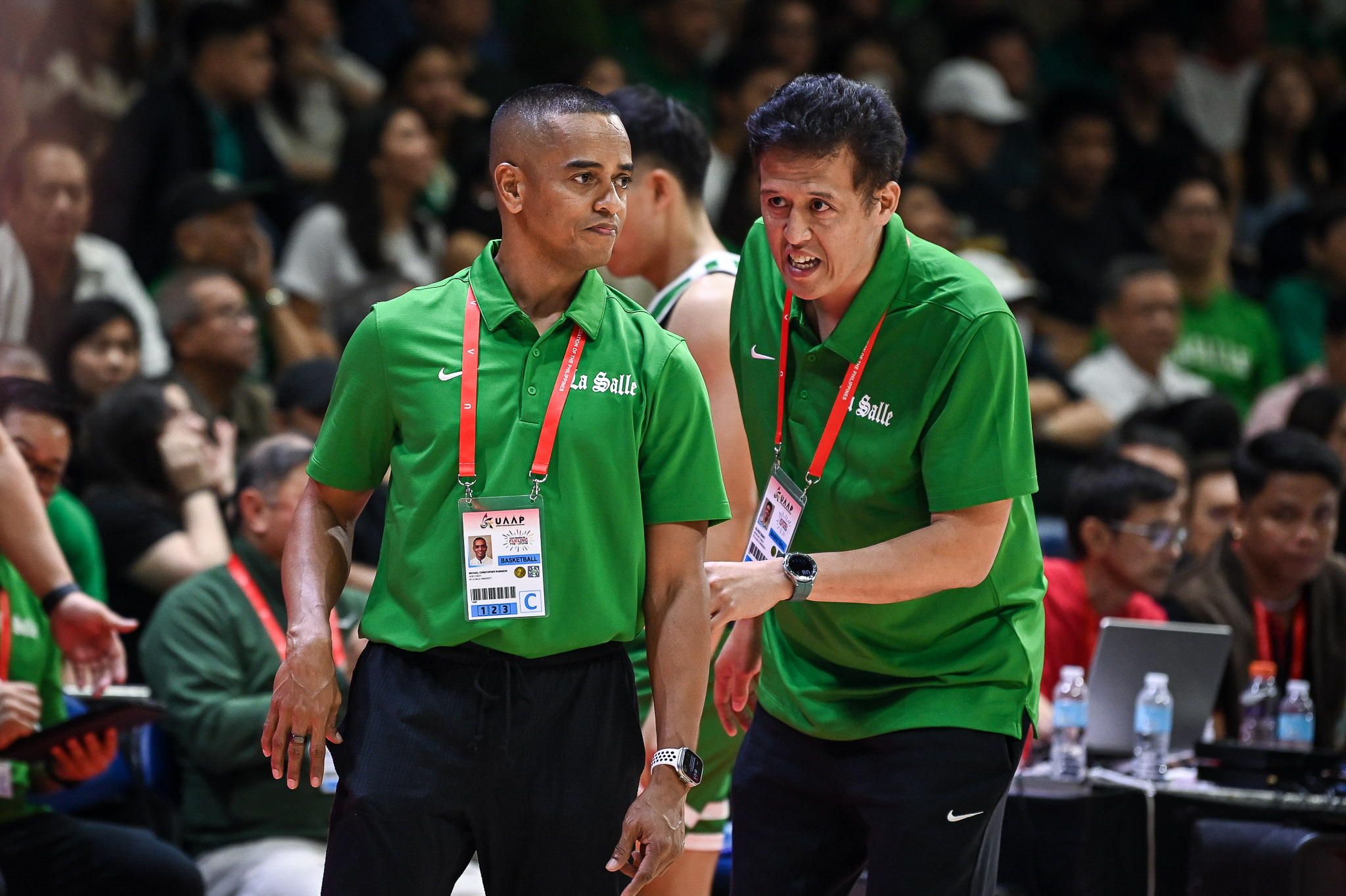 UAAP86-MBB-Coach-Topex-Robinson-and-Oliver-Bunyi-4970 Topex deflects all glory to team of 'head coaches' he formed Basketball DLSU News UAAP  - philippine sports news